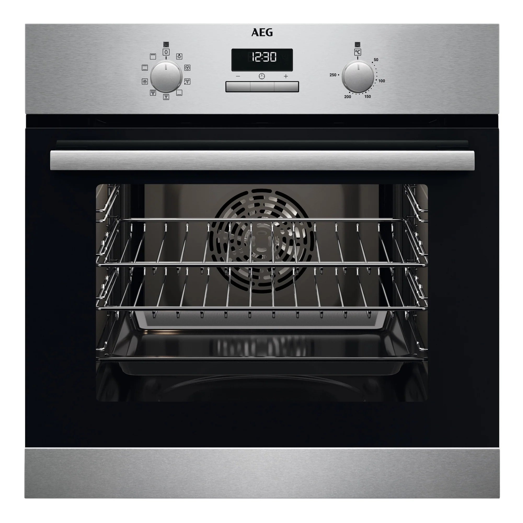 AEG BCX23101EM 59.4cm Built In Electric Single Oven - Stainless
