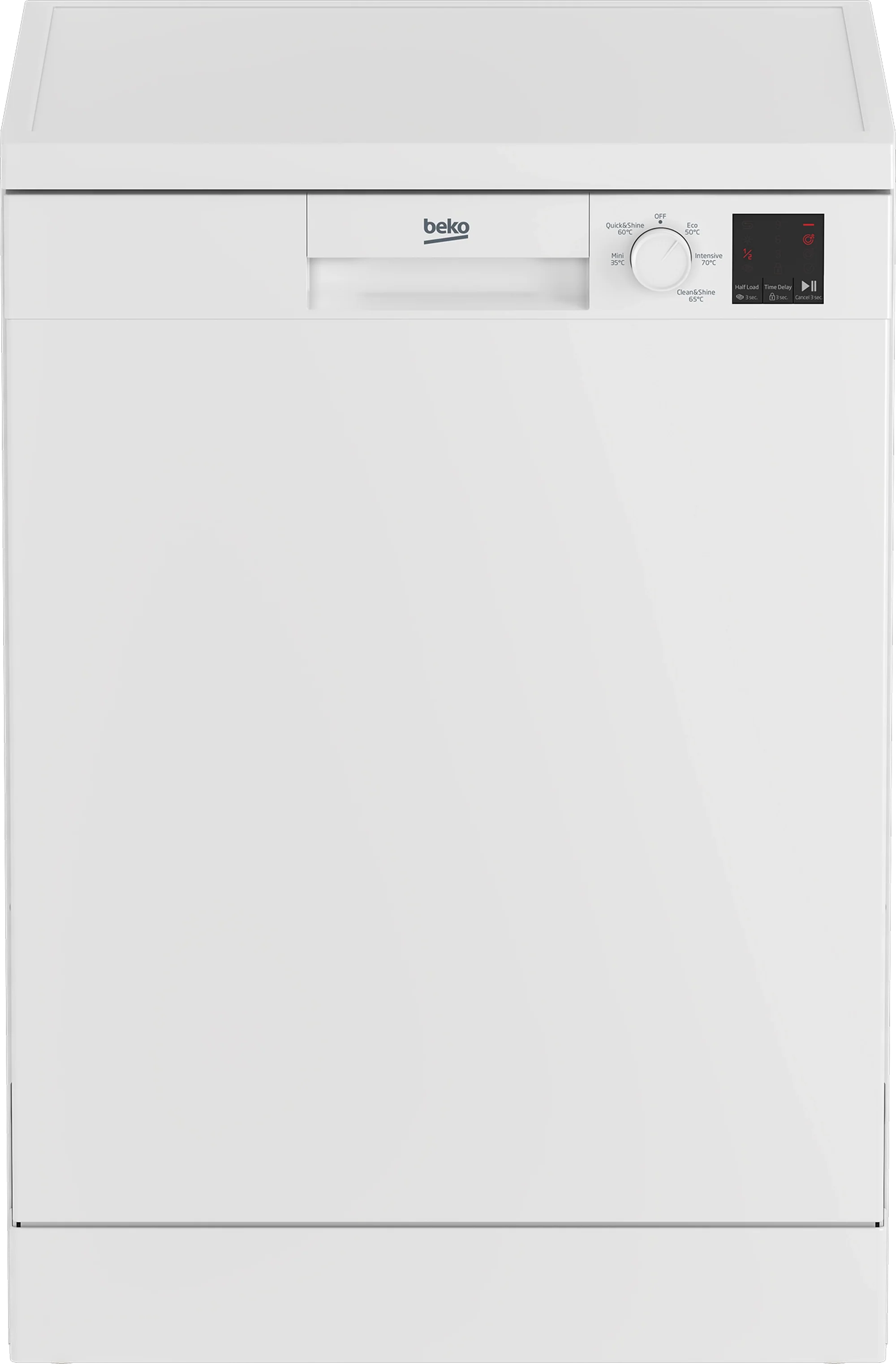 Beko DVN05C20W Full Size Dishwasher - White - 13 Place Settings