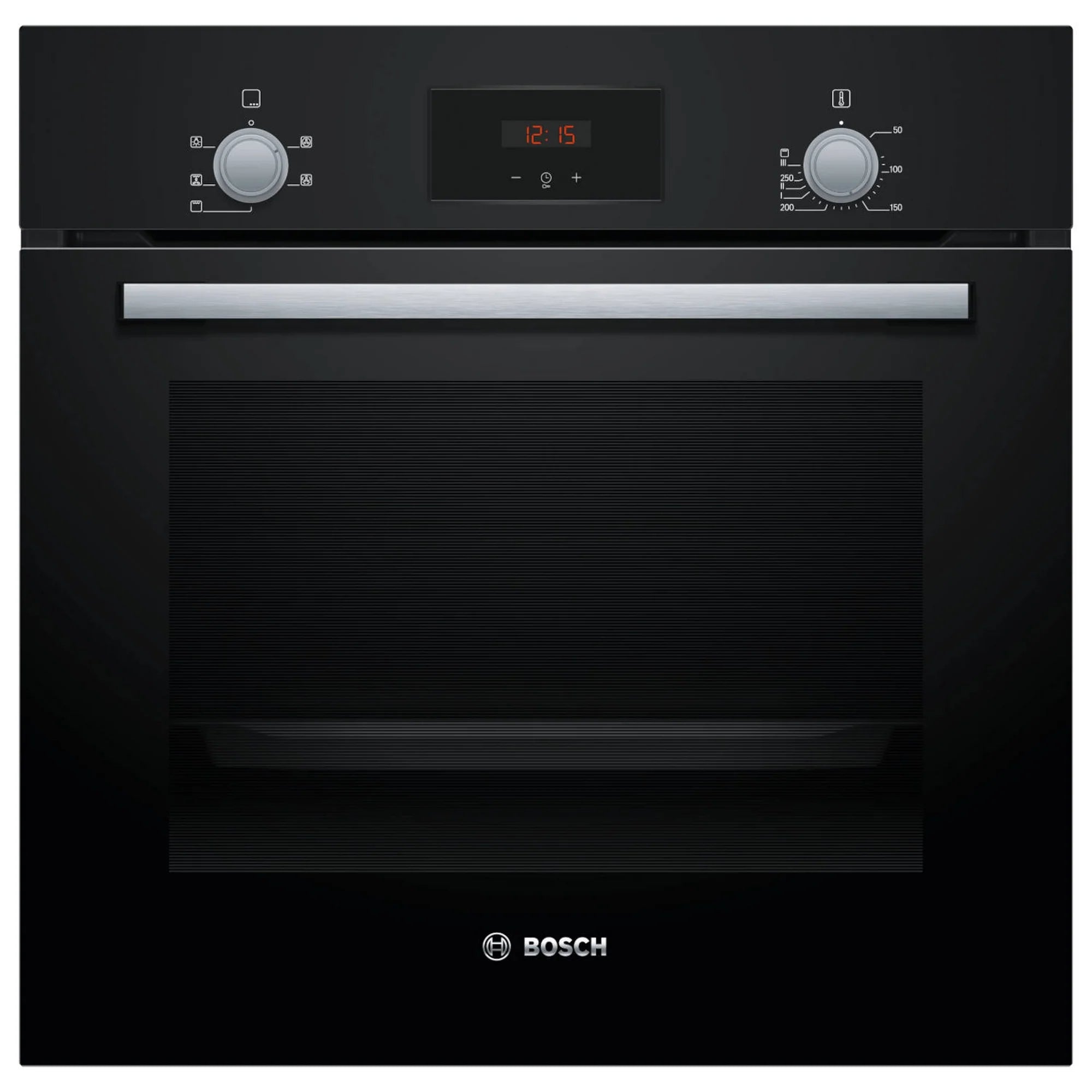 Bosch HHF113BA0B 59.4cm Built In Electric Single Oven With 3D Hot Air - Black