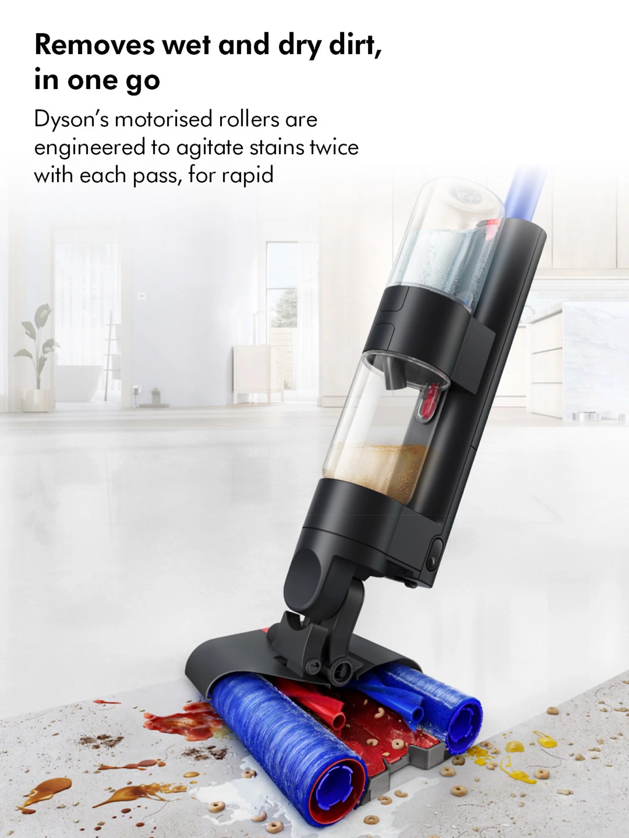 Dyson WASHG1 Wet Cleaner - 35 Minutes Run Time - Black/Blue