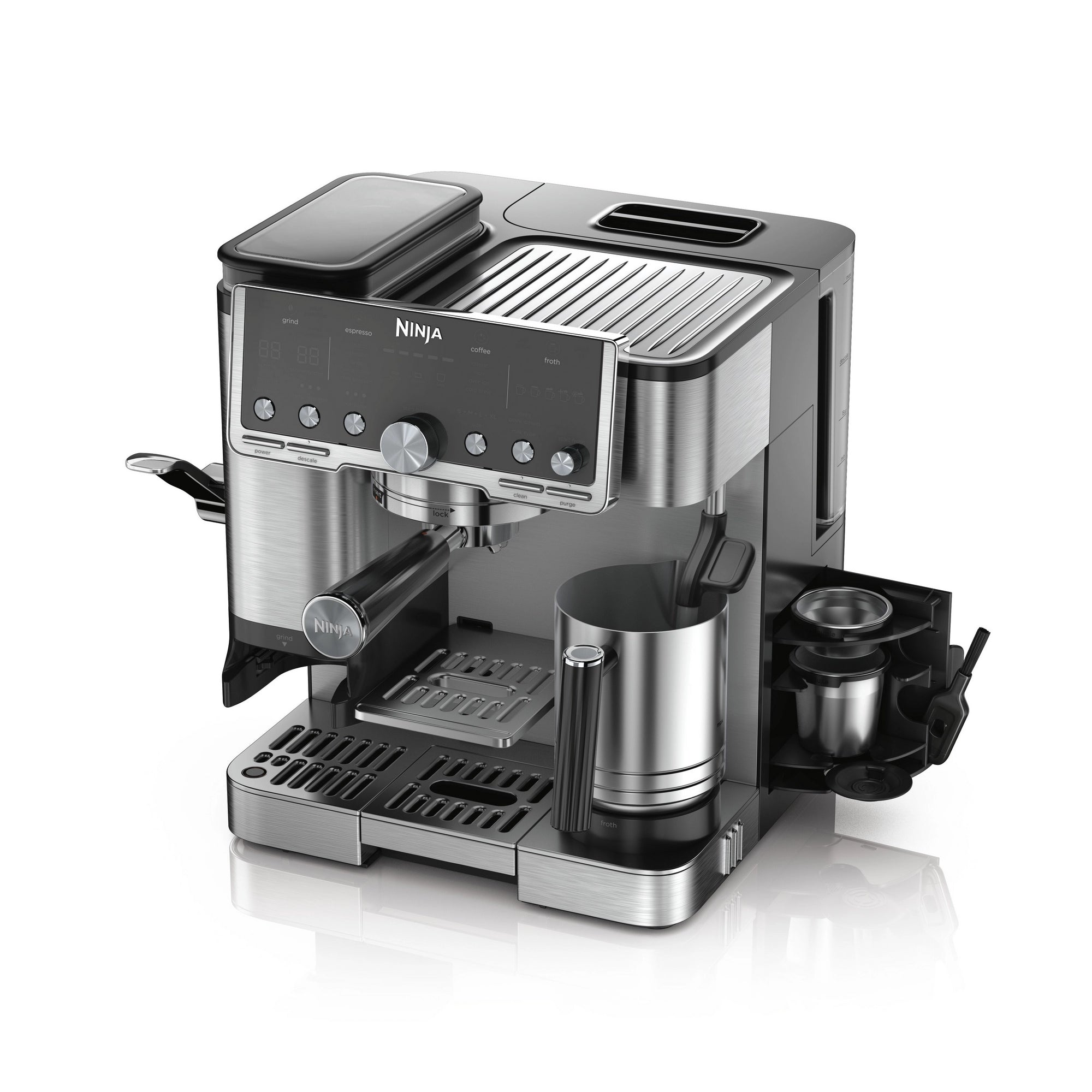 Ninja ES701UK Luxe Café Pro Series Espresso Machine - Black/Stainless Steel