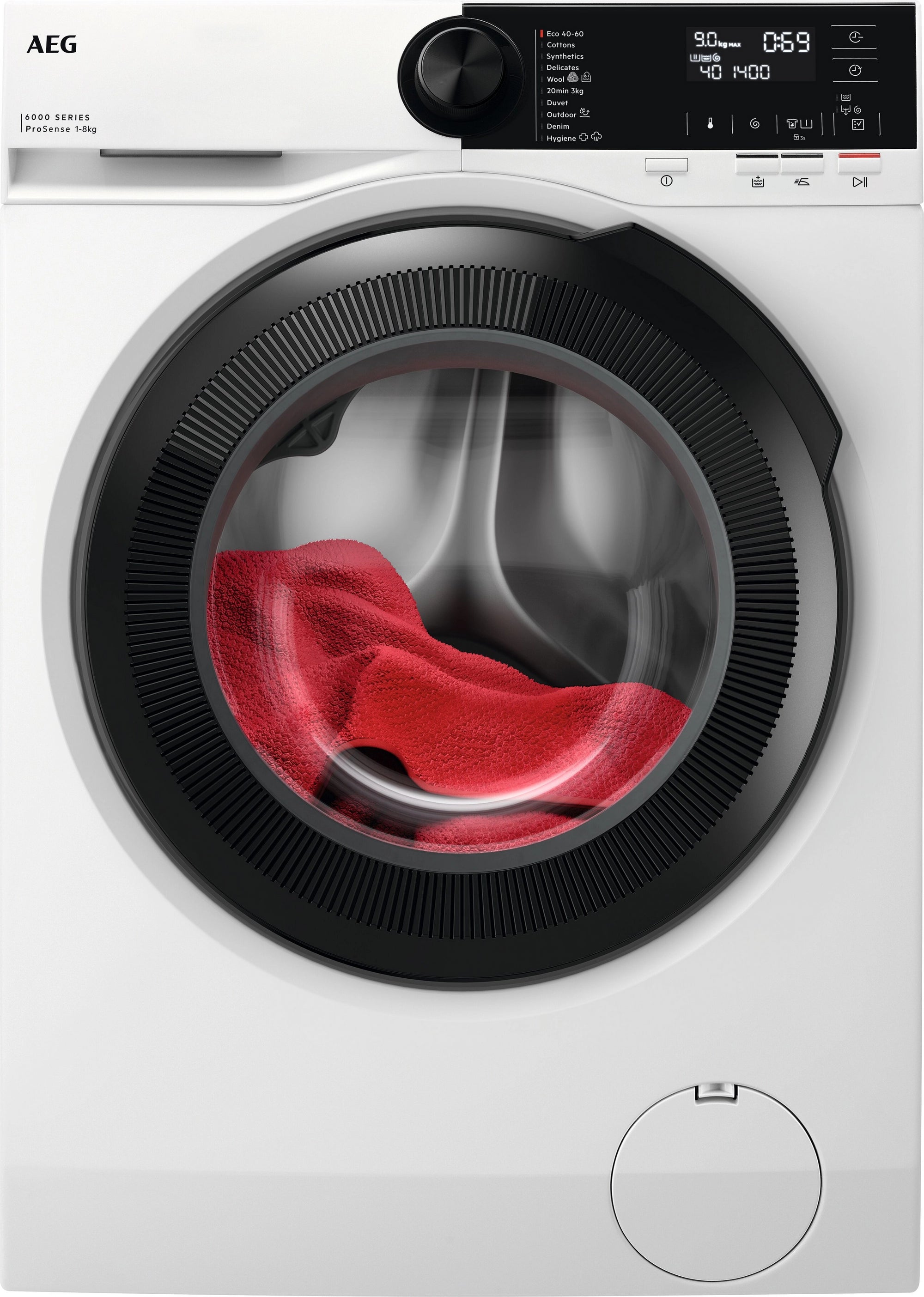 AEG LFR62844B 8kg 1400 Spin Washing Machine - White