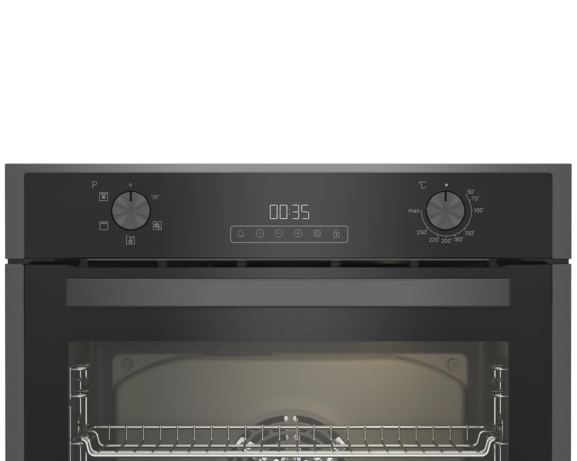 Blomberg ROEN9202DX 59.4cm Built In Single AeroChef Oven - Dark Steel