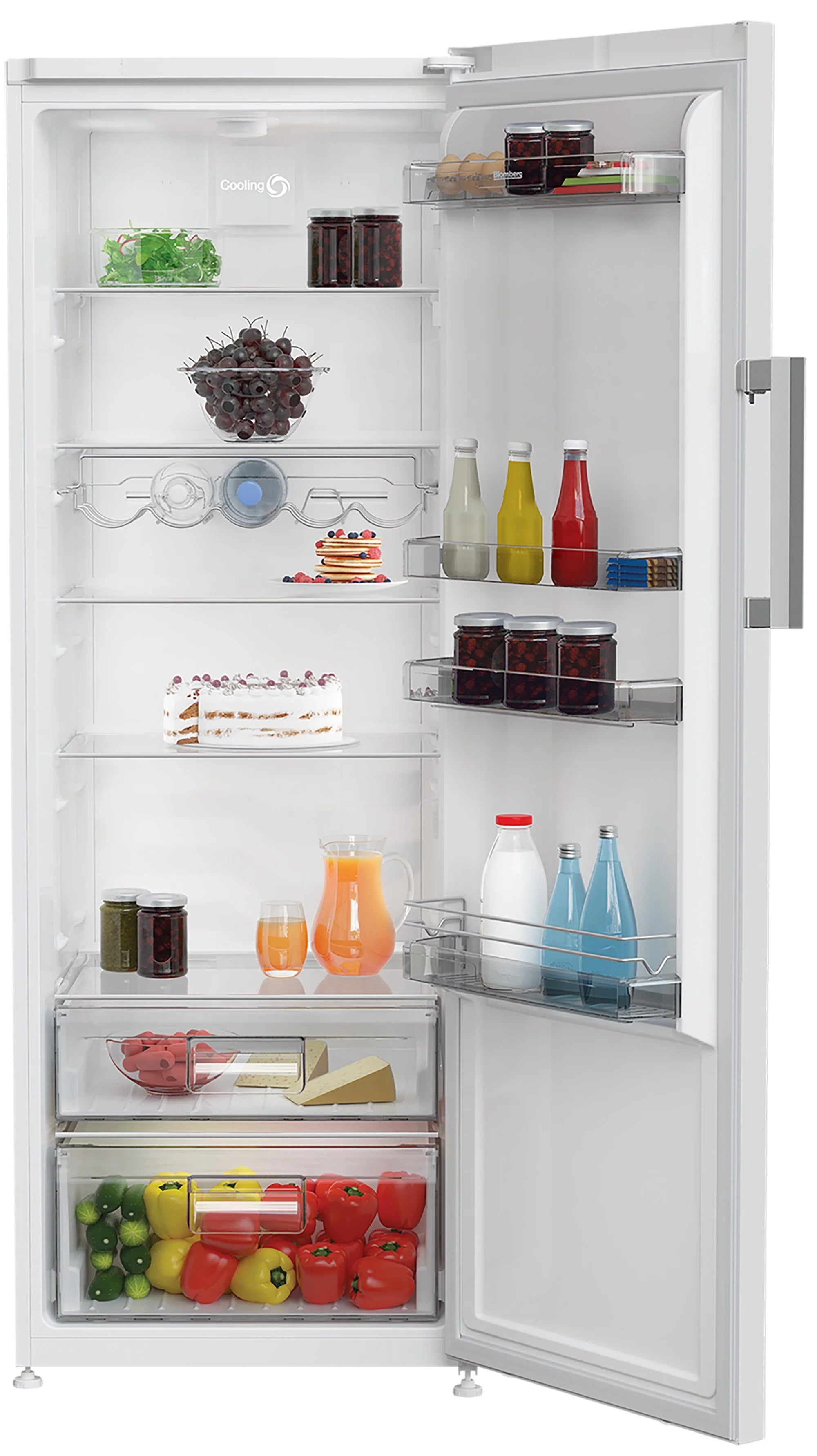 Blomberg SSM4671P 59.5cm Tall Fridge - White