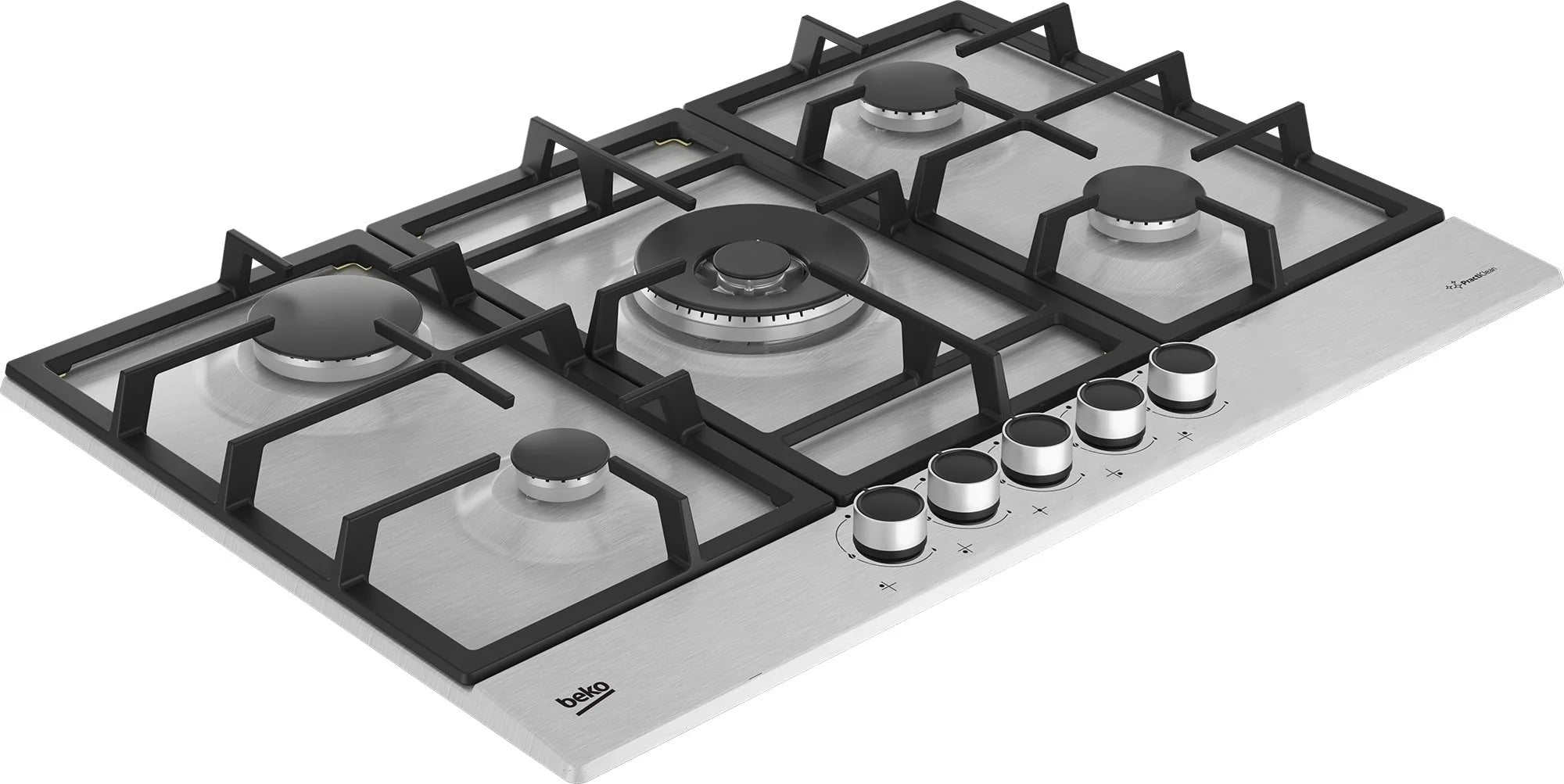 Beko CIHYG32SXE 75cm 5 Burner Gas Hob - Stainless Steel