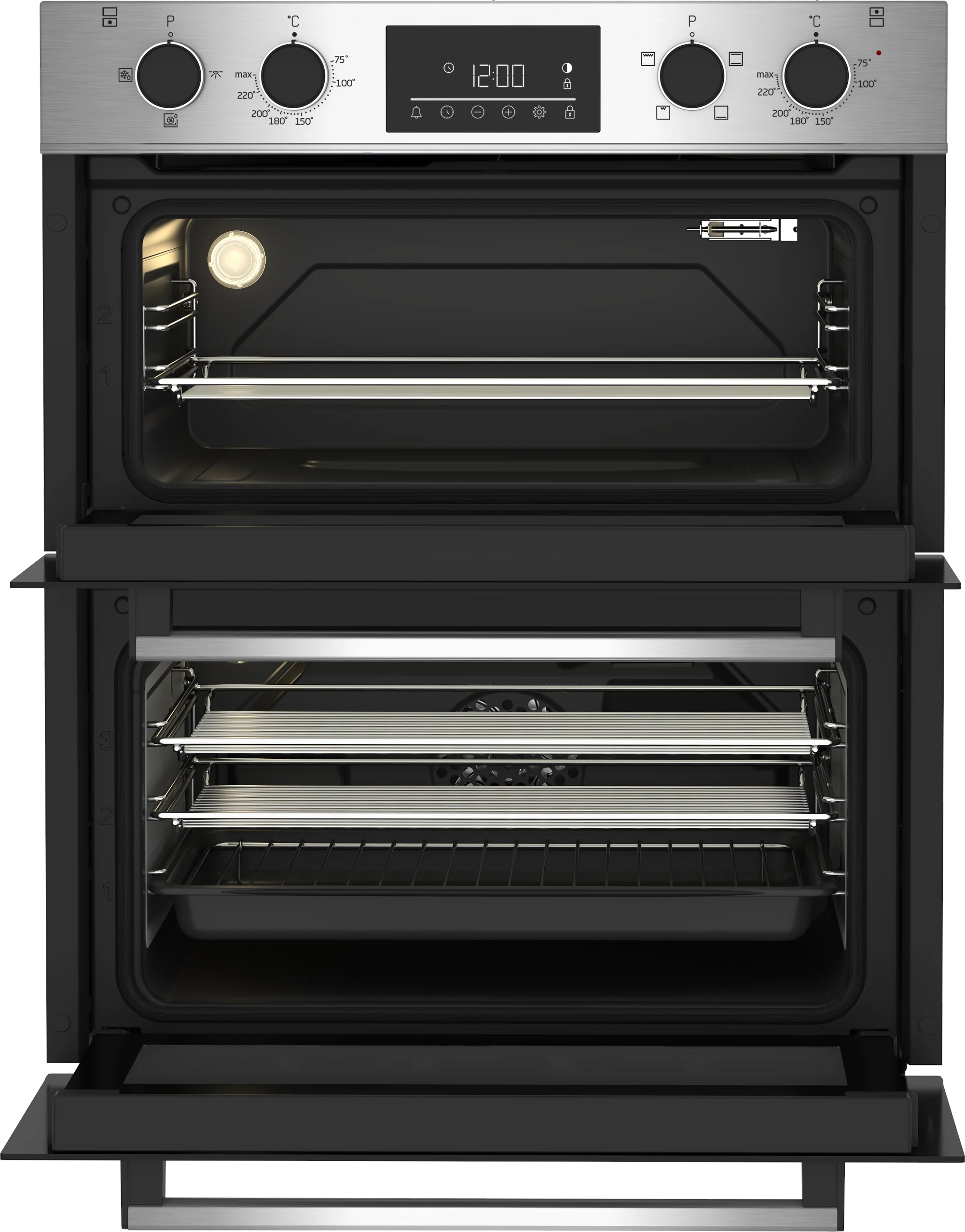 Beko CTFY22309X 59.4cm Built Under Electric Double Oven - Stainless Steel