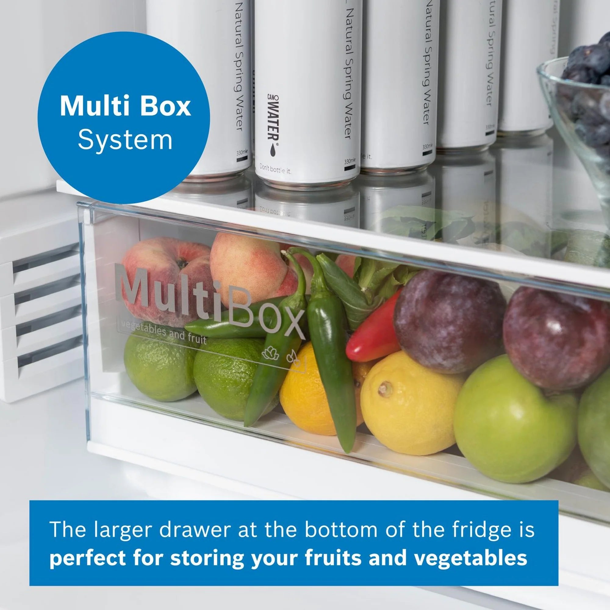 Bosch KGN34NLEAG 60cm 50/50 Frost Free Fridge Freezer - Silver
