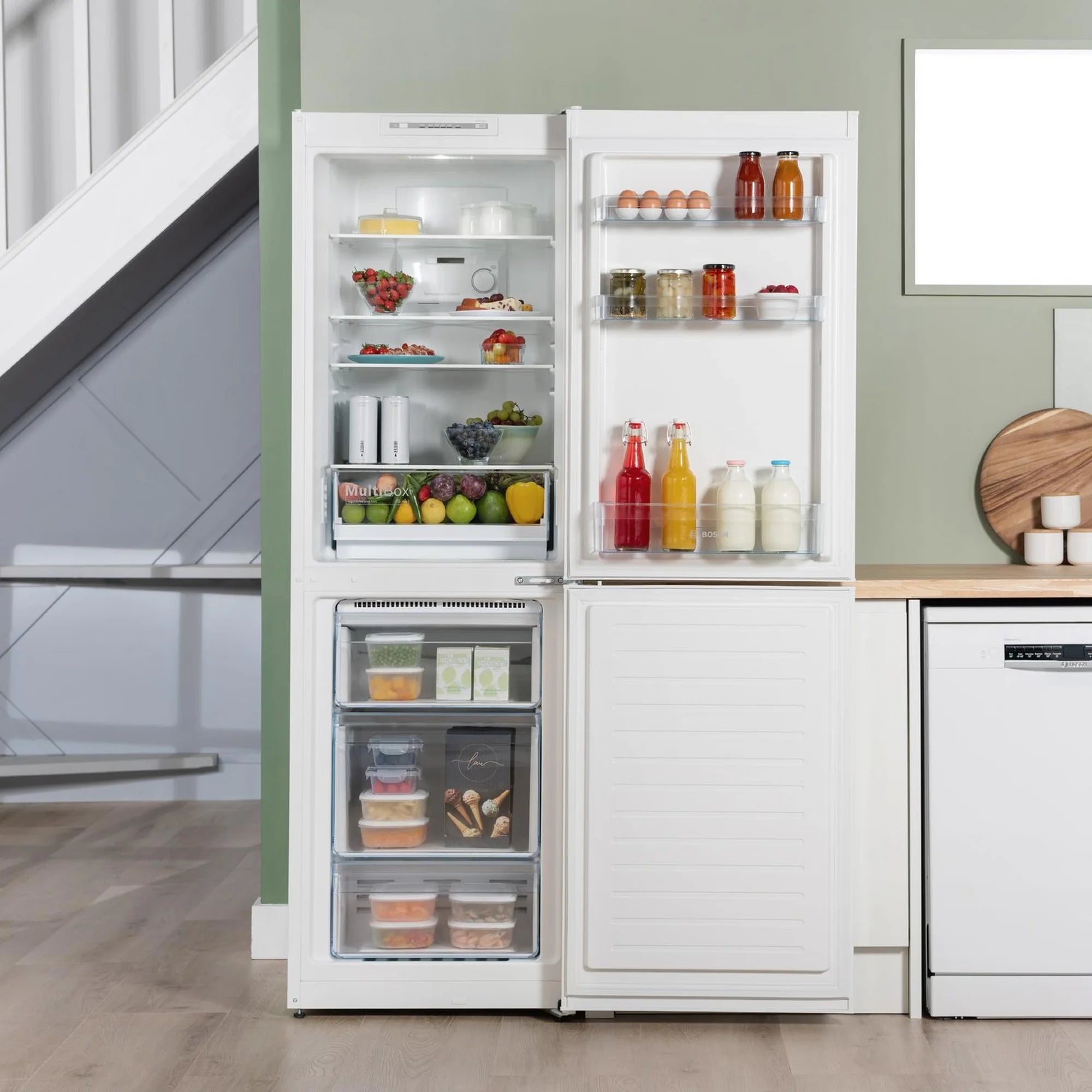 Bosch KGN34NWEAG 60cm 50/50 Frost Free Fridge Freezer - White