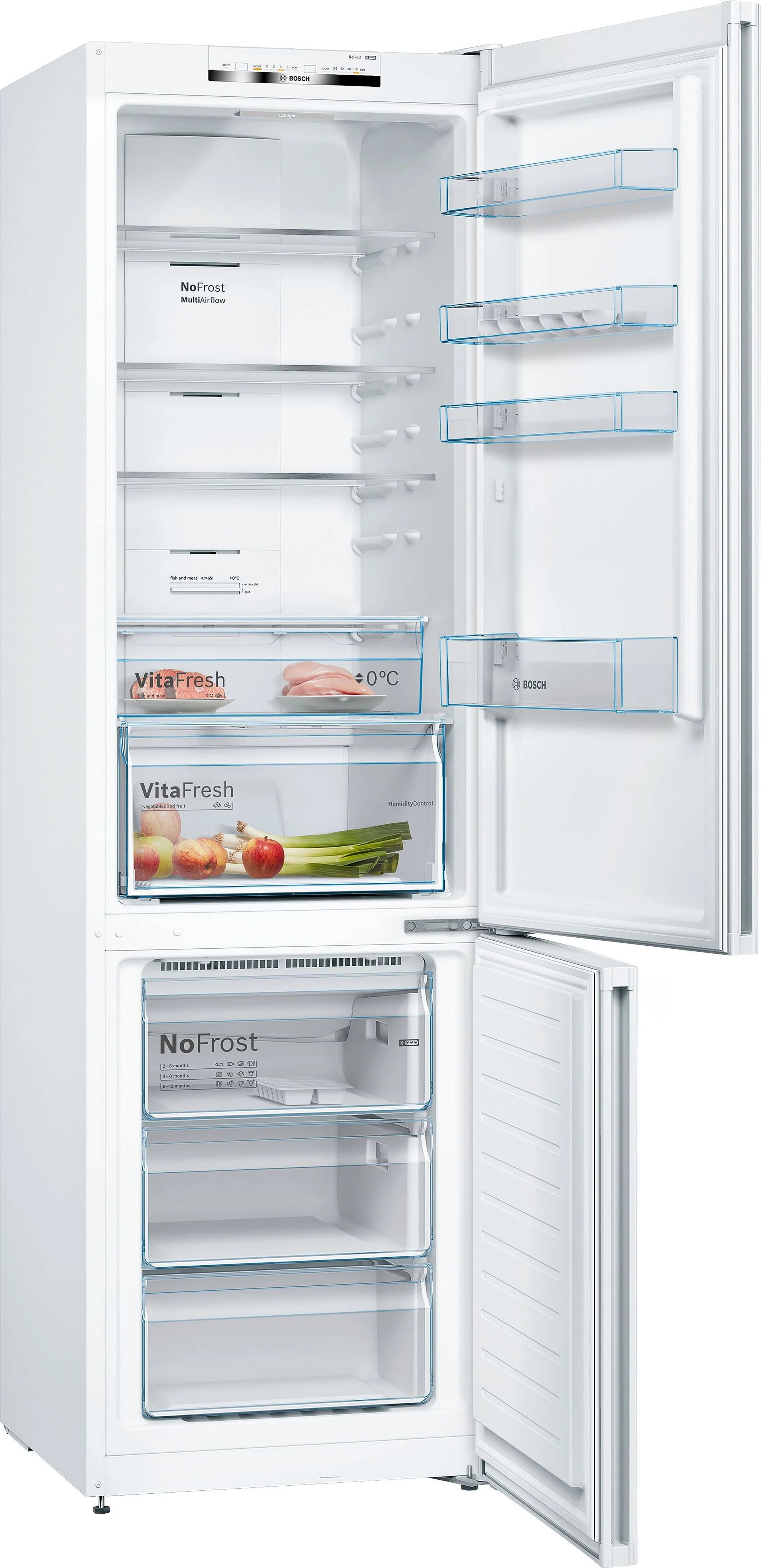 Bosch KGN392WEBG 60cm 70/30 Frost Free Fridge Freezer - White