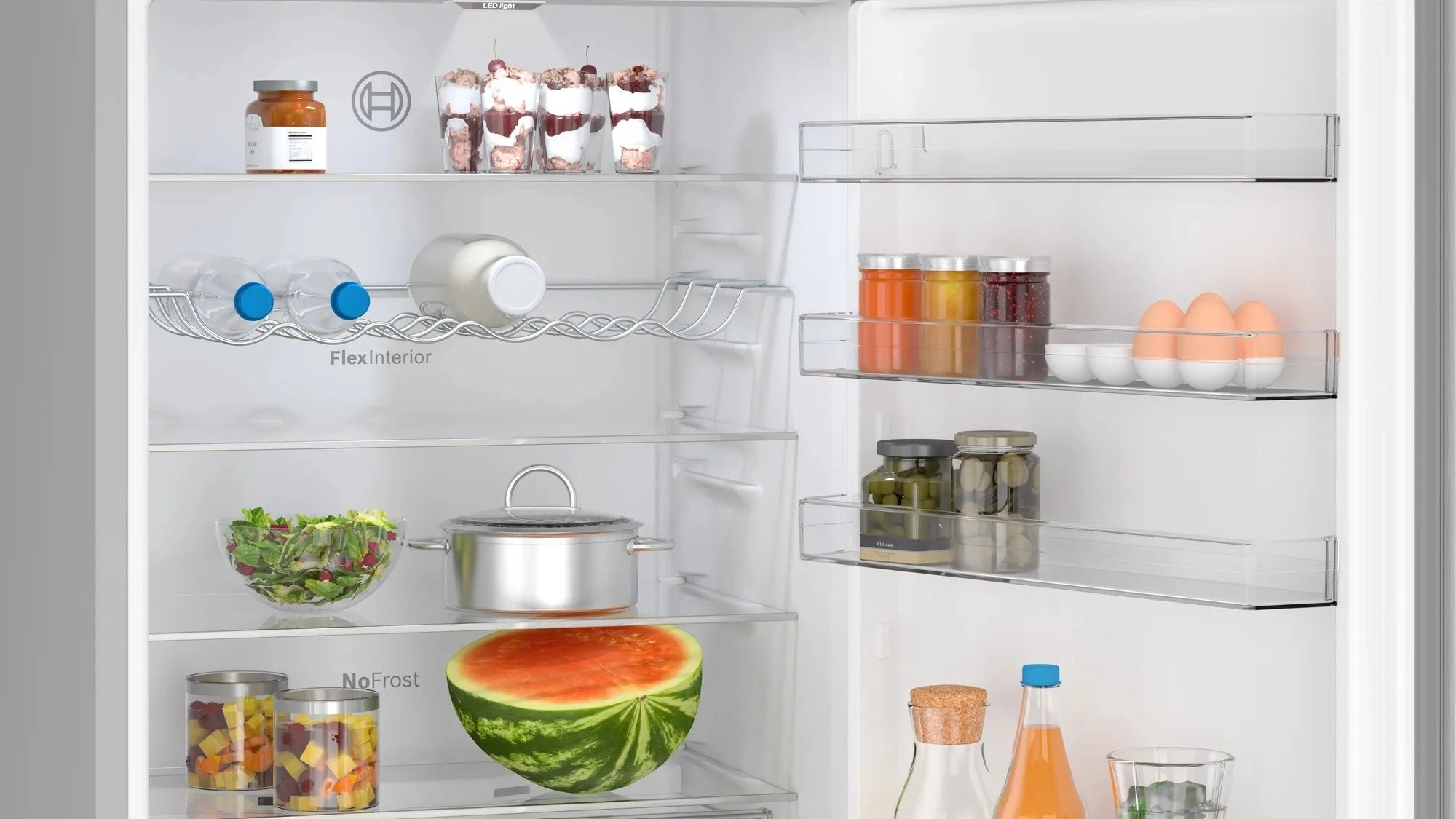 Bosch KGN492LDFG 70cm 70/30 Frost Free Fridge Freezer - Stainless Steel