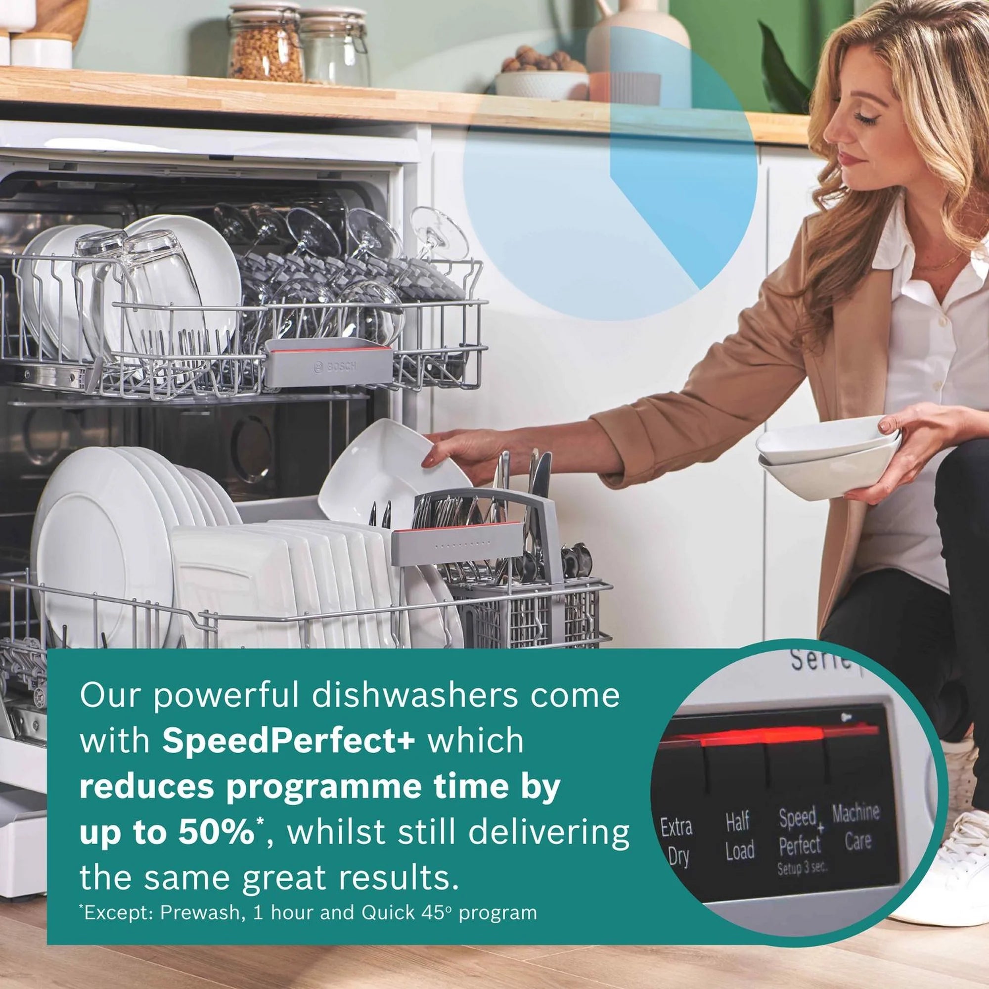 Bosch SMS4EKW06G Dishwasher - White - 13 Place Settings