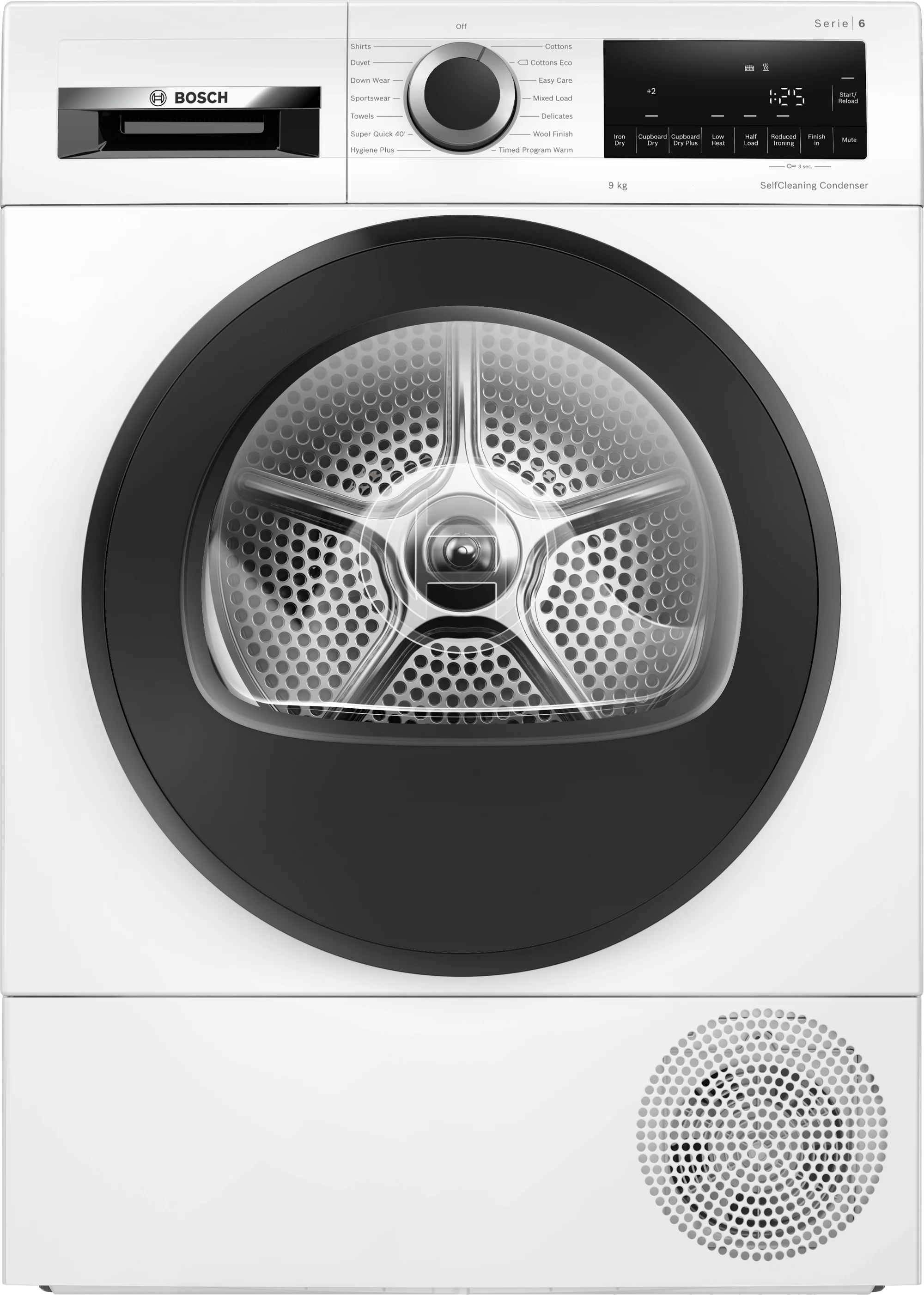 Bosch WQG24509GB 9kg Heat Pump Tumble Dryer - White
