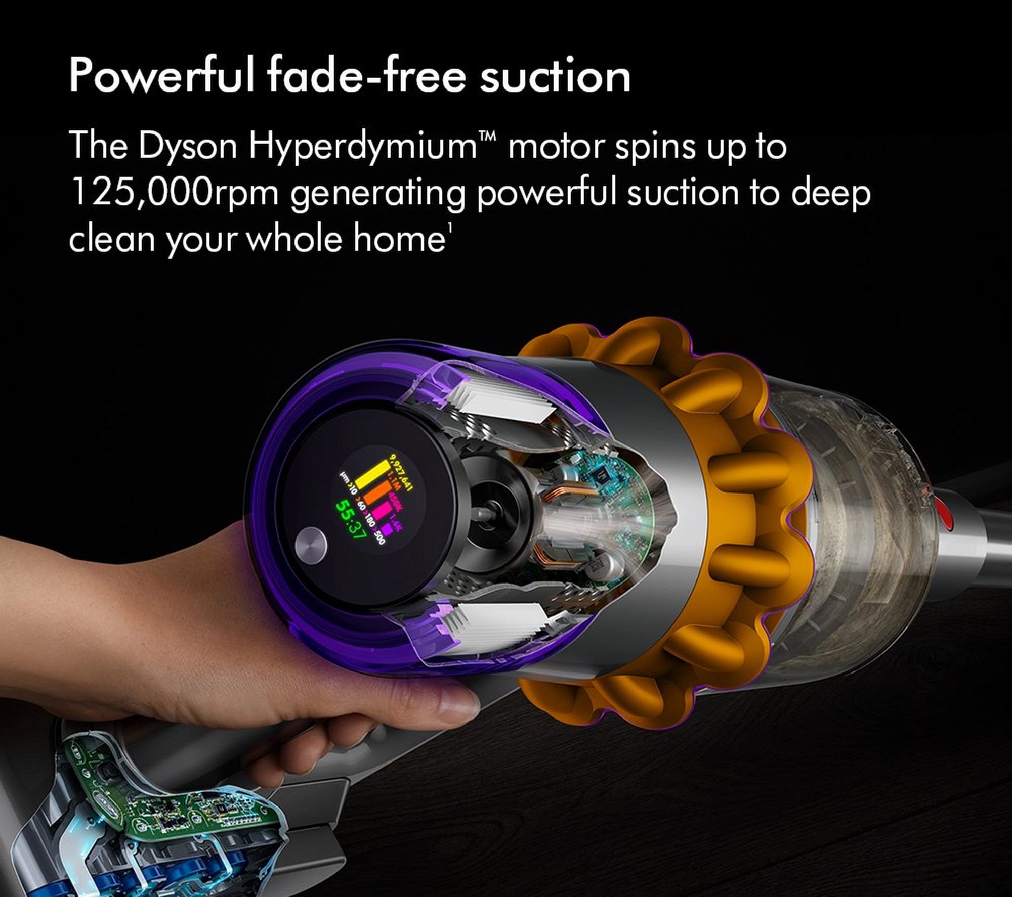 Dyson V15TOTALCLEAN23 Cordless Stick Vacuum Cleaner - 60 Minutes Run Time - Black