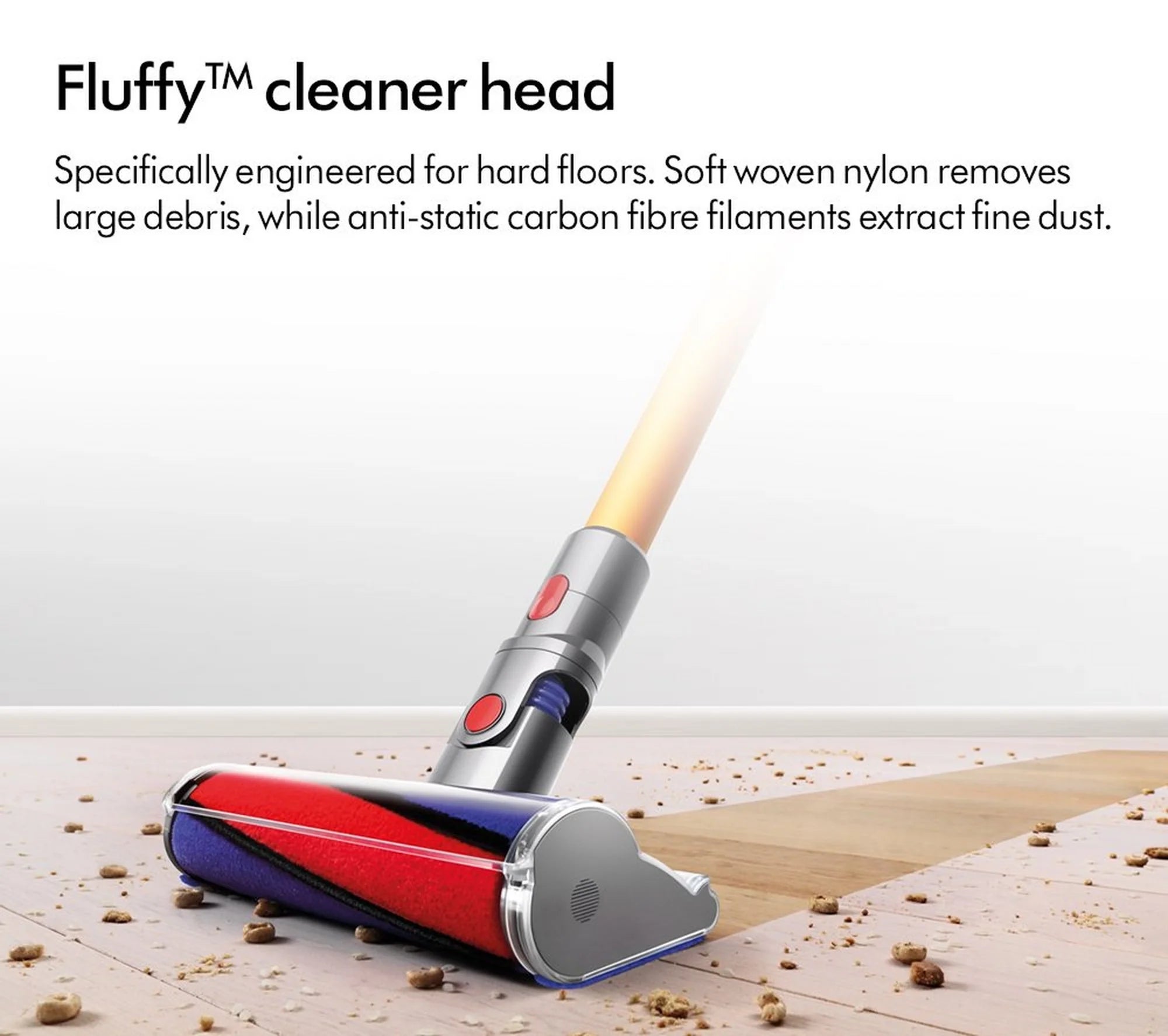 Dyson V8ABS-2023 Cordless Stick Vacuum Cleaner - 40 Minutes Run Time - Silver/Yellow