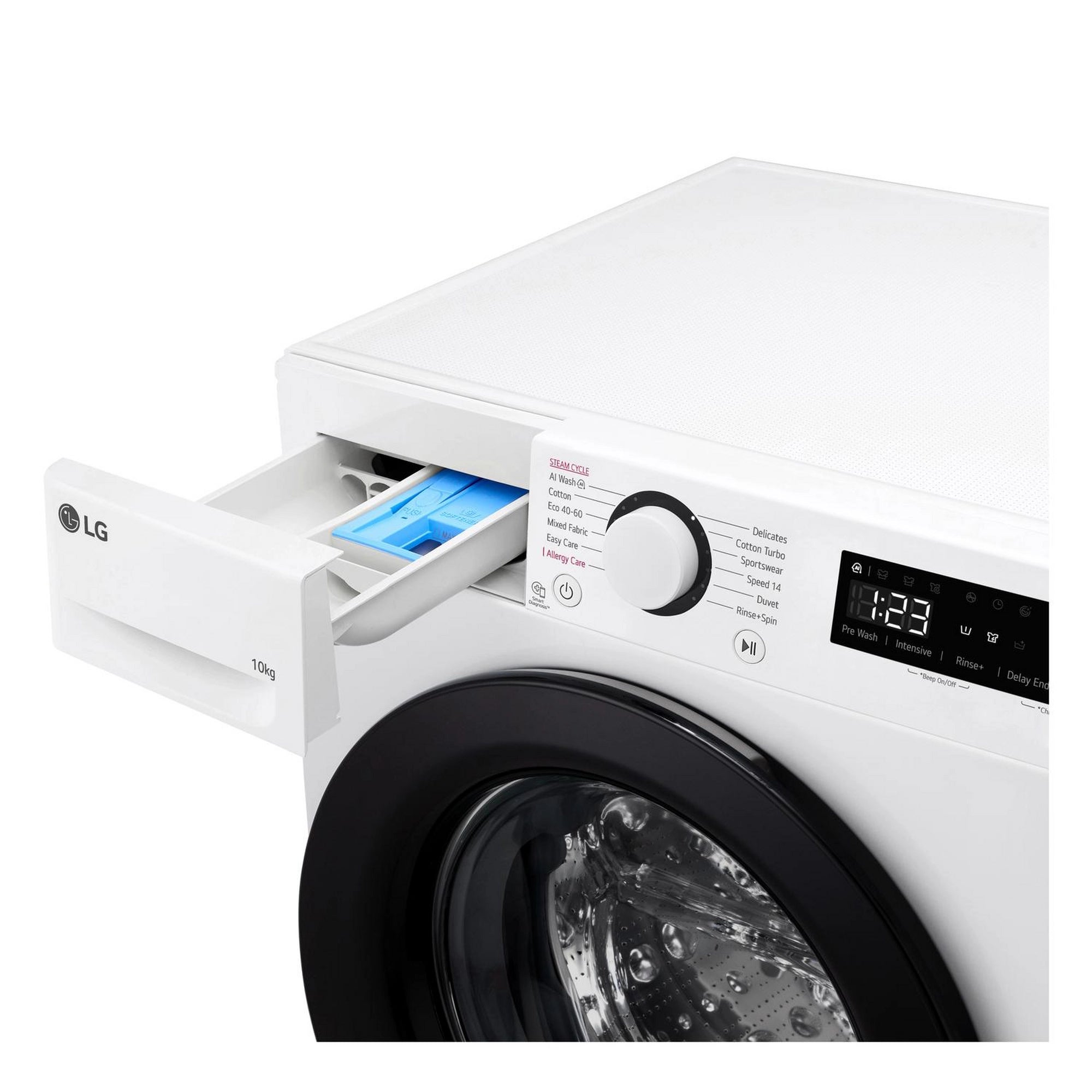 LG F4Y510WBLN1 10kg 1400 Spin Washing Machine - White