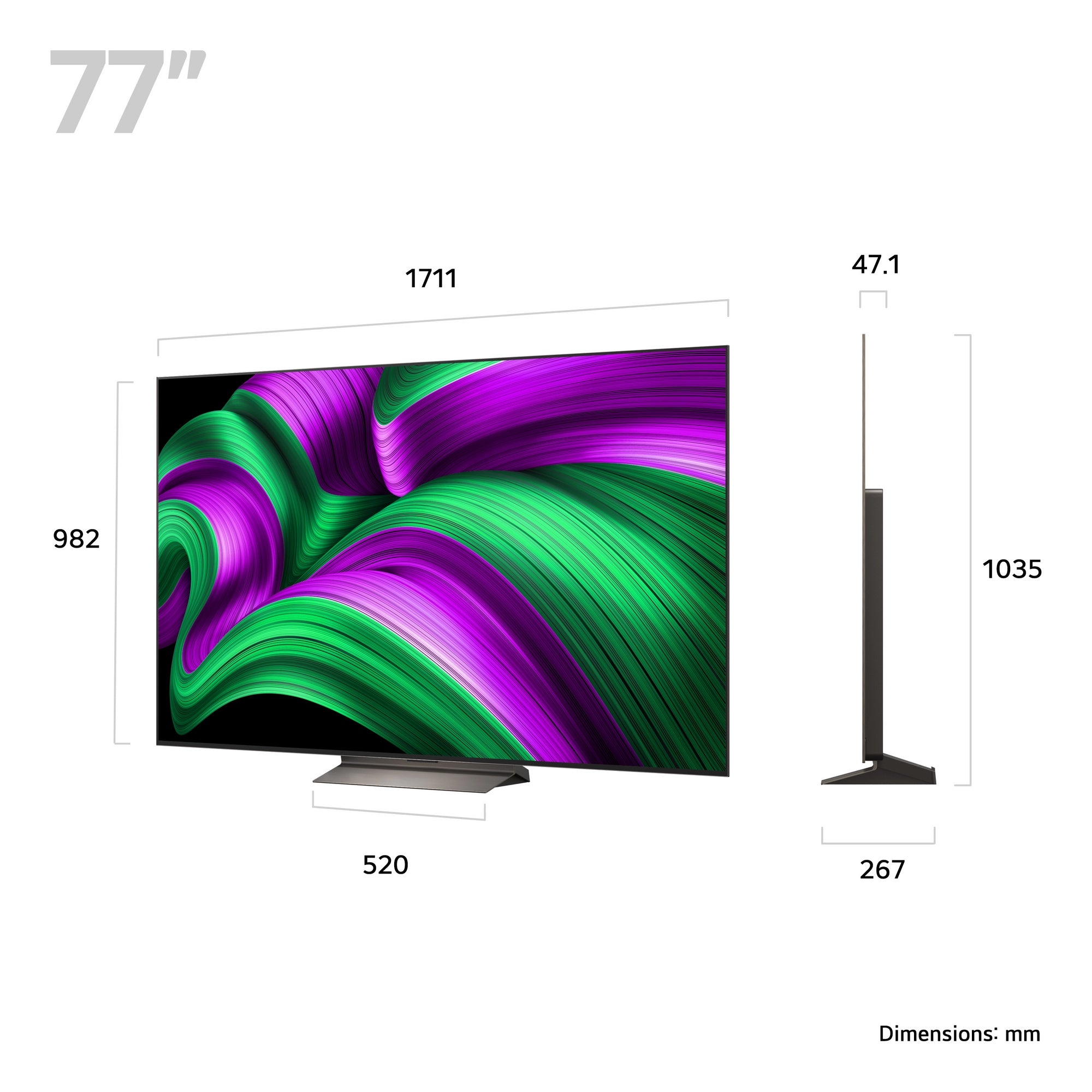 LG OLED77C56LB.AEK 77" 4K OLED Smart TV