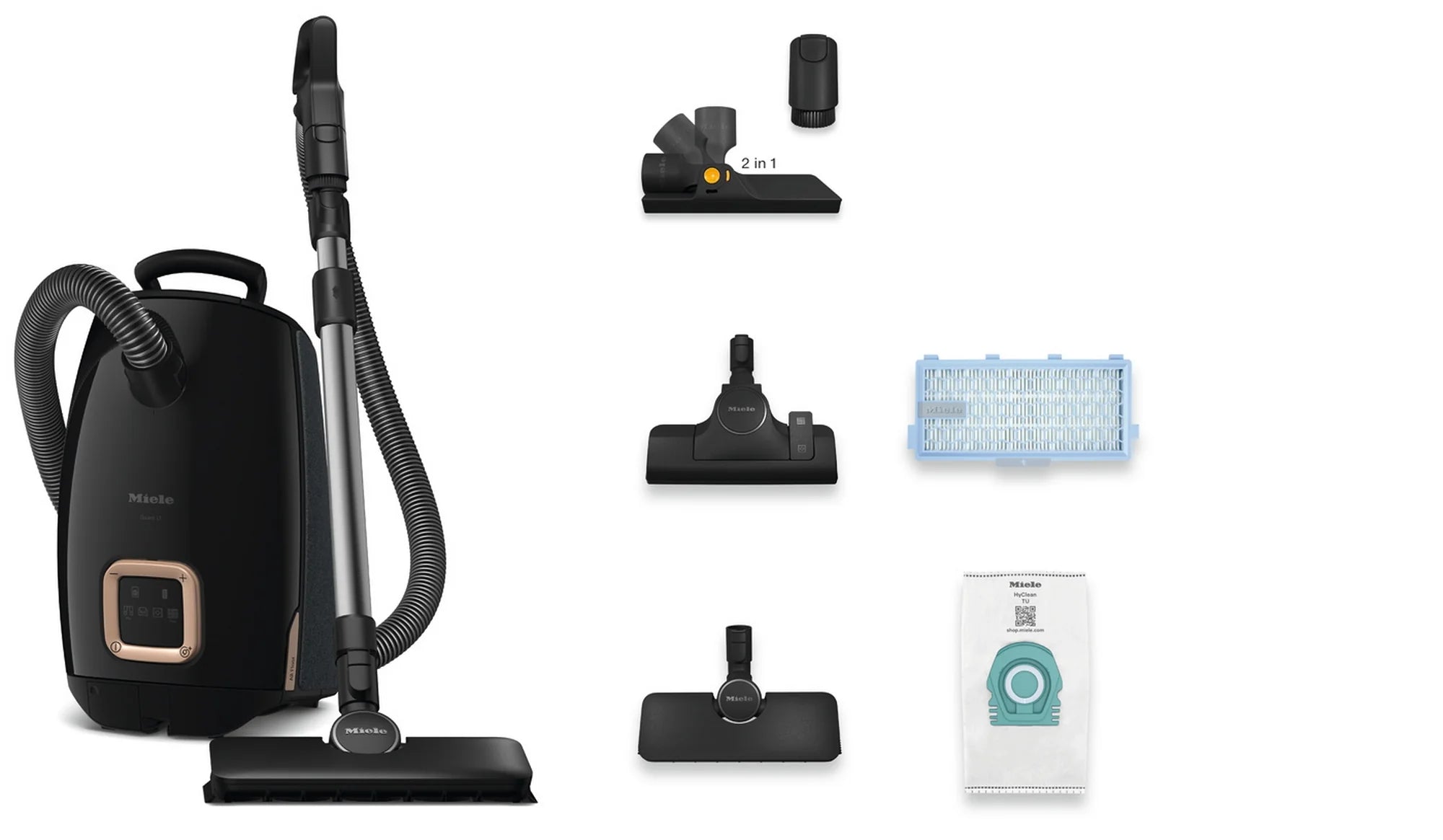 Miele GuardL1AllFloor Vacuum - Obsidian Black