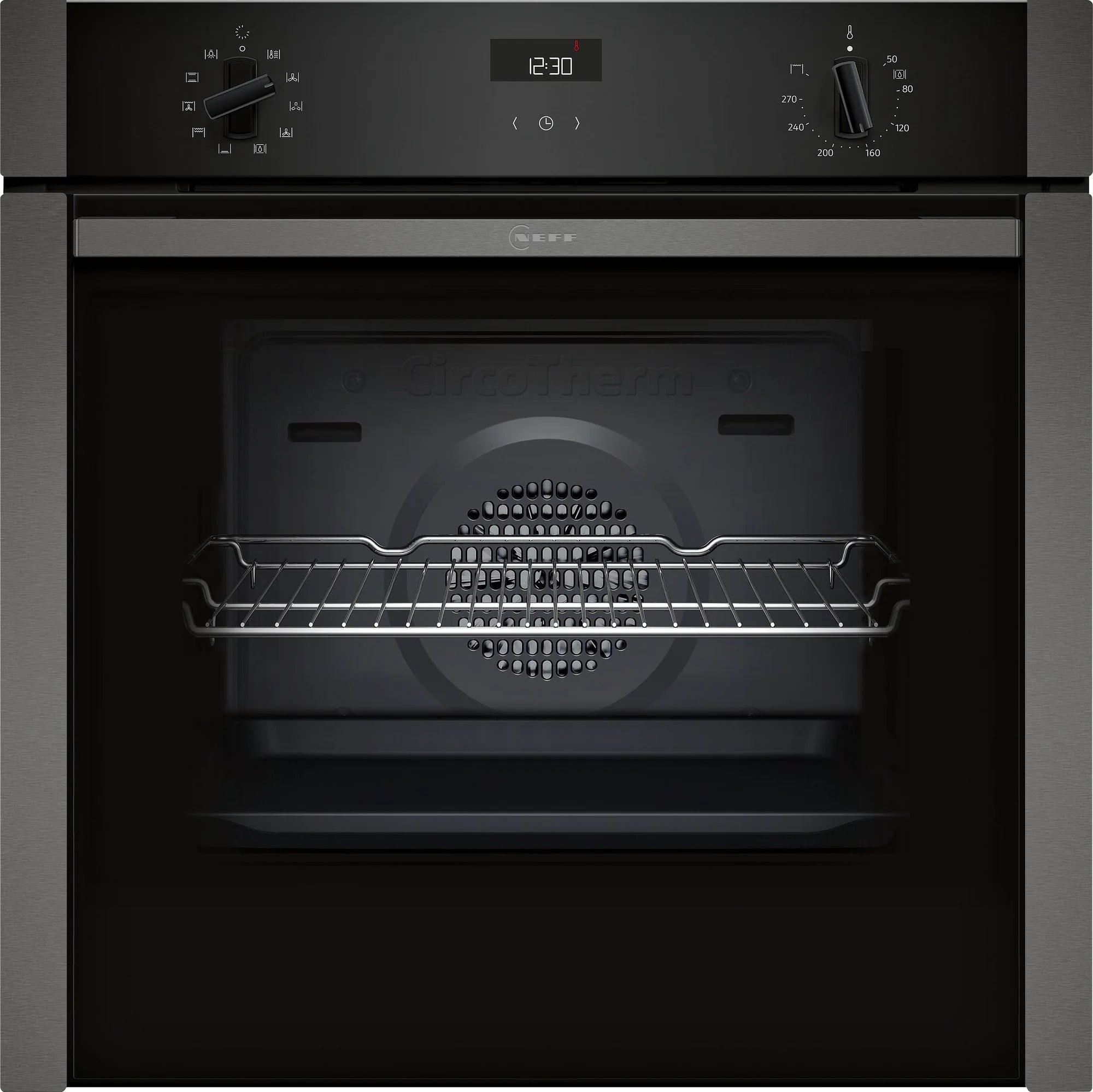Neff B3ACE4AG3B 59.4cm Built In Electric Single Oven - Graphite Grey