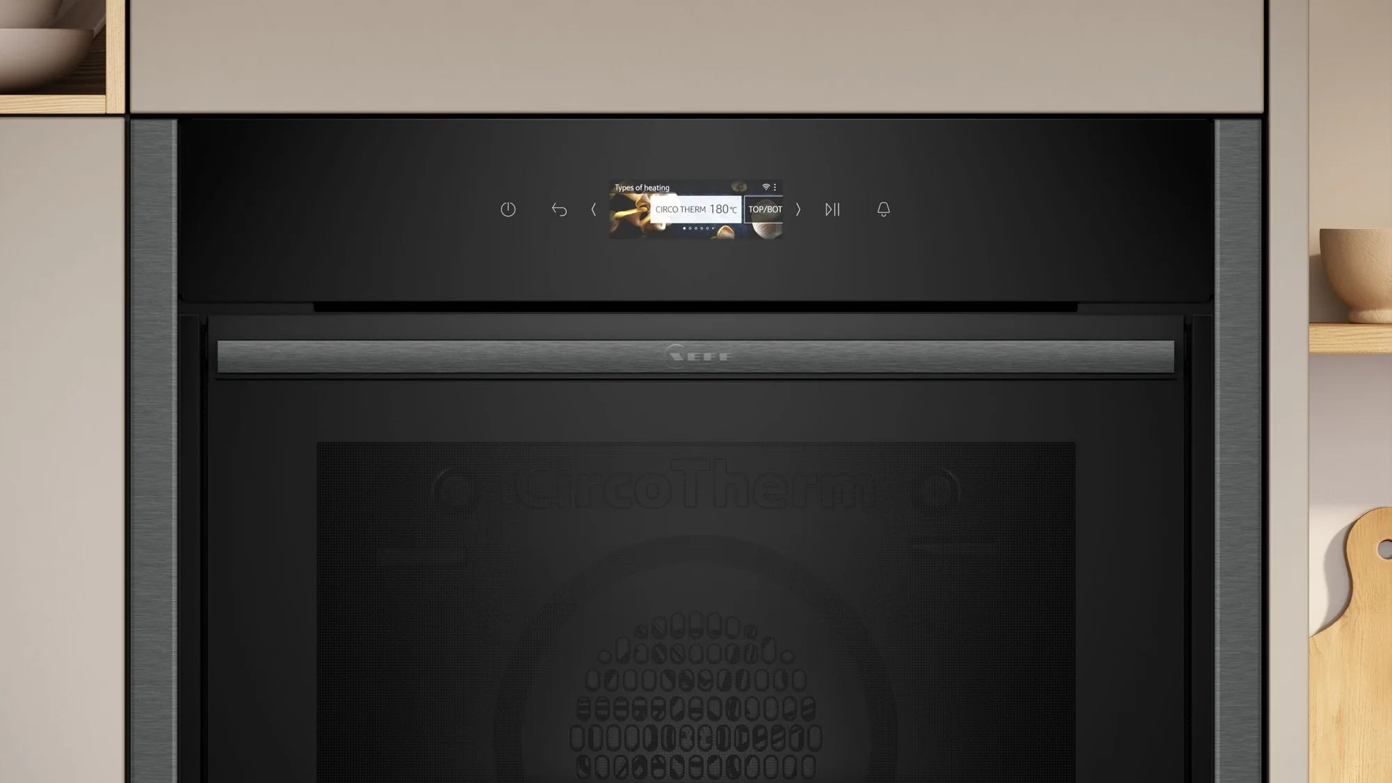 NEFF B54CR71G0B 60cm Slide and Hide Built In Electric Single Oven - Black / Graphite