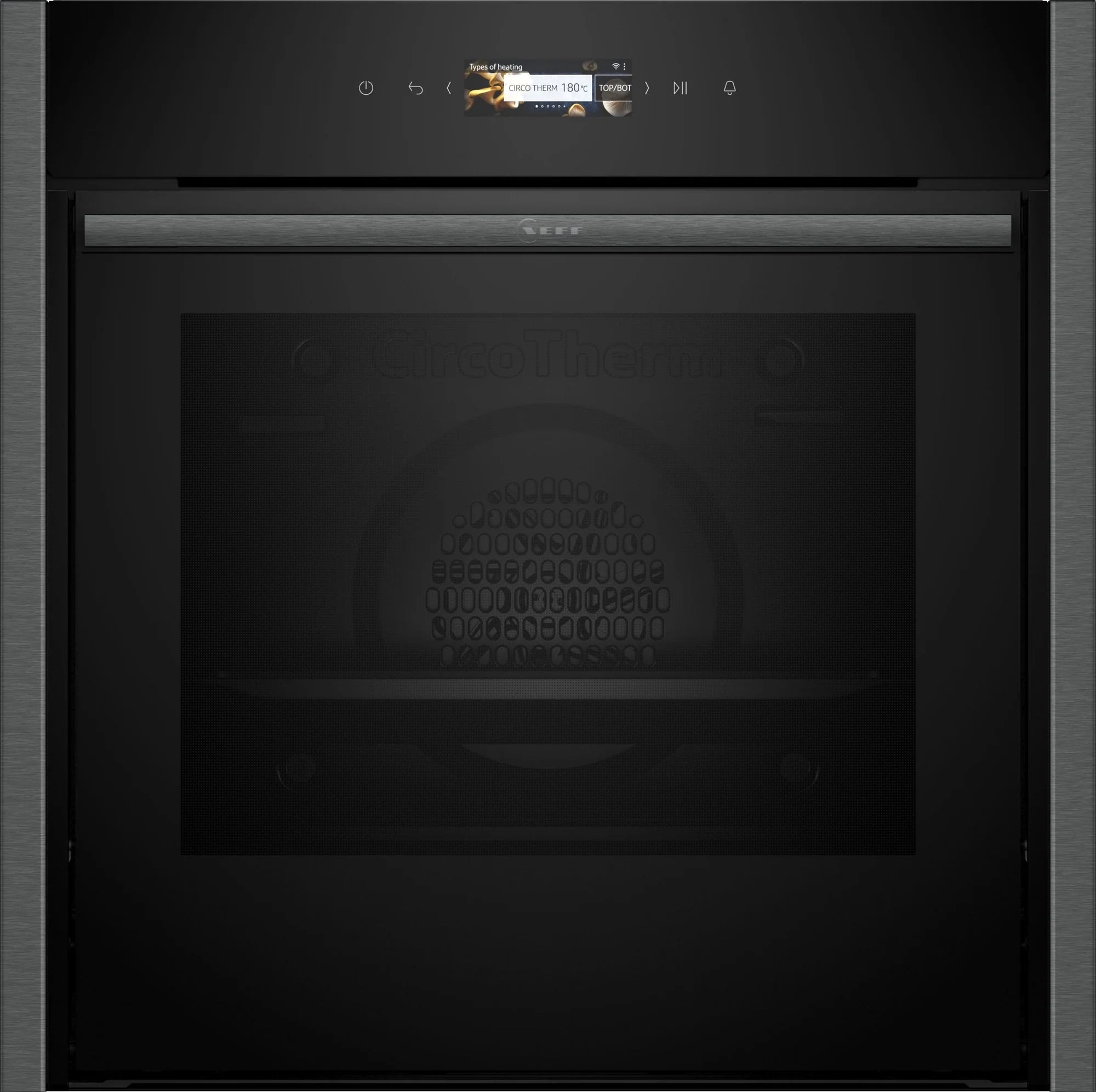 NEFF B54CR71G0B 60cm Slide and Hide Built In Electric Single Oven - Black / Graphite