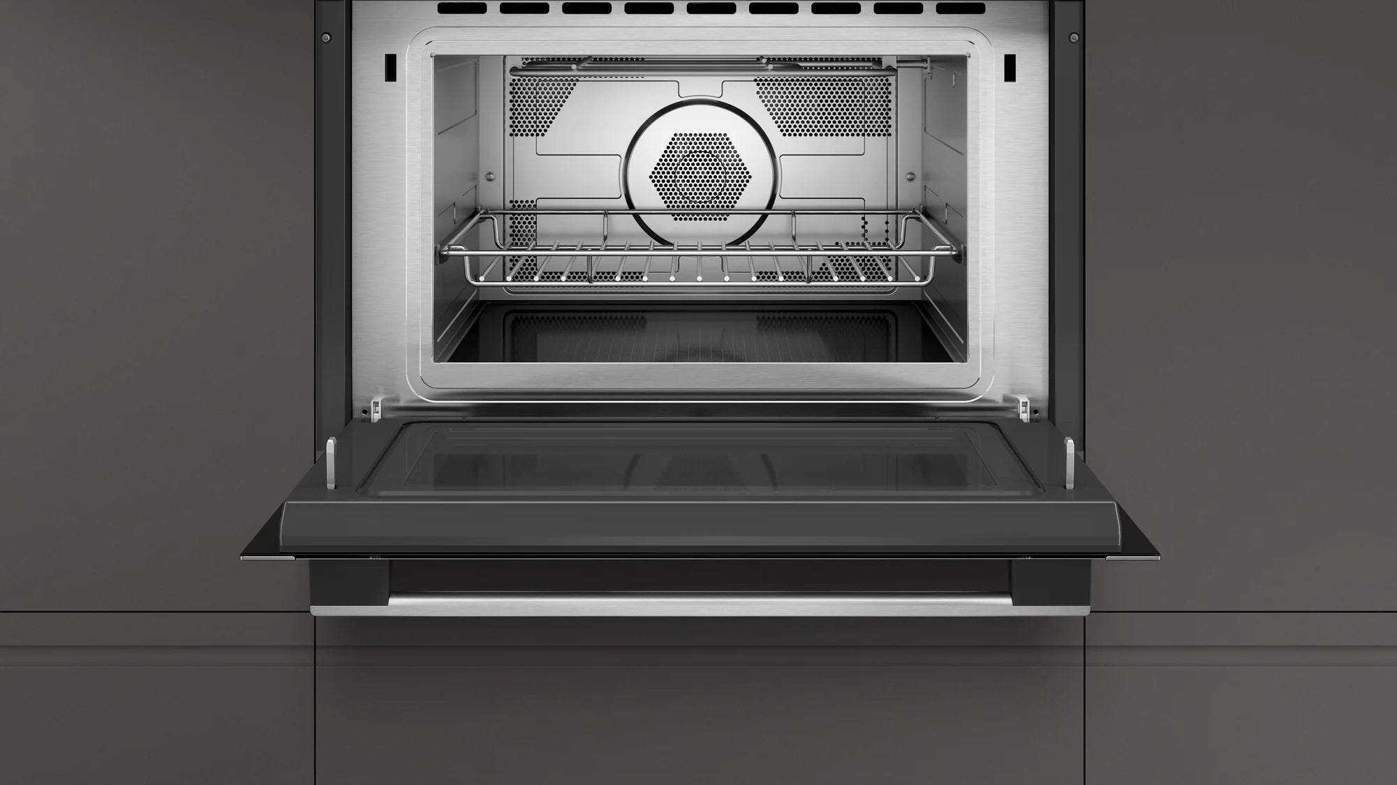NEFF C1AMG84N0B 44 Litre Built-in Microwave Oven with Hot Air - Stainless Steel