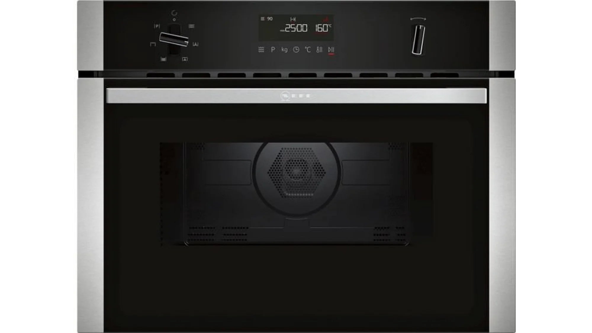 NEFF C1AMG84N0B 44 Litre Built-in Microwave Oven with Hot Air - Stainless Steel