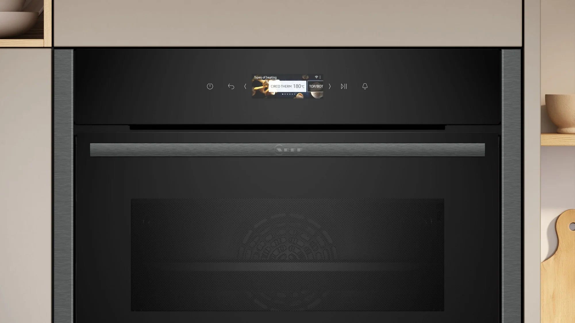 NEFF C24MR21G0B Built In Compact Oven with Microwave Function - Graphite Grey