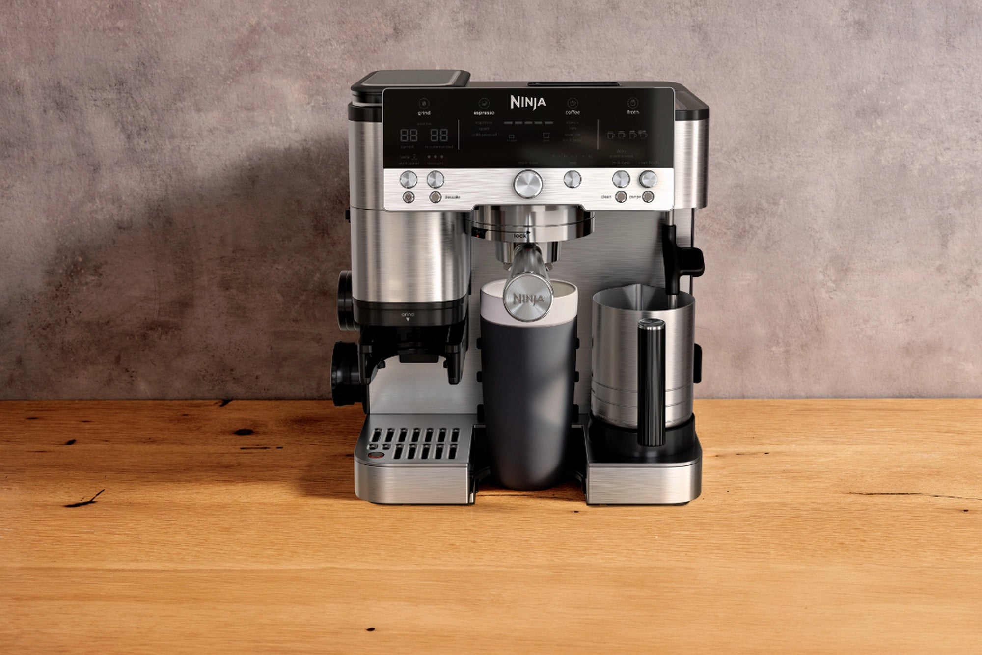 Ninja ES601UK Luxe Café Premier Series Espresso Machine - Black/Stainless Steel