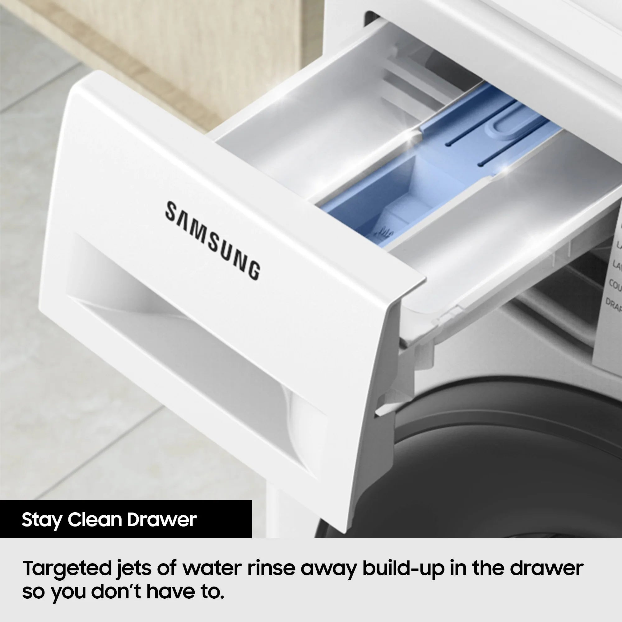 Samsung Series 5 AI Energy WW90CGC04DAEEU 9kg 1400 Spin Smart Washing Machine - White