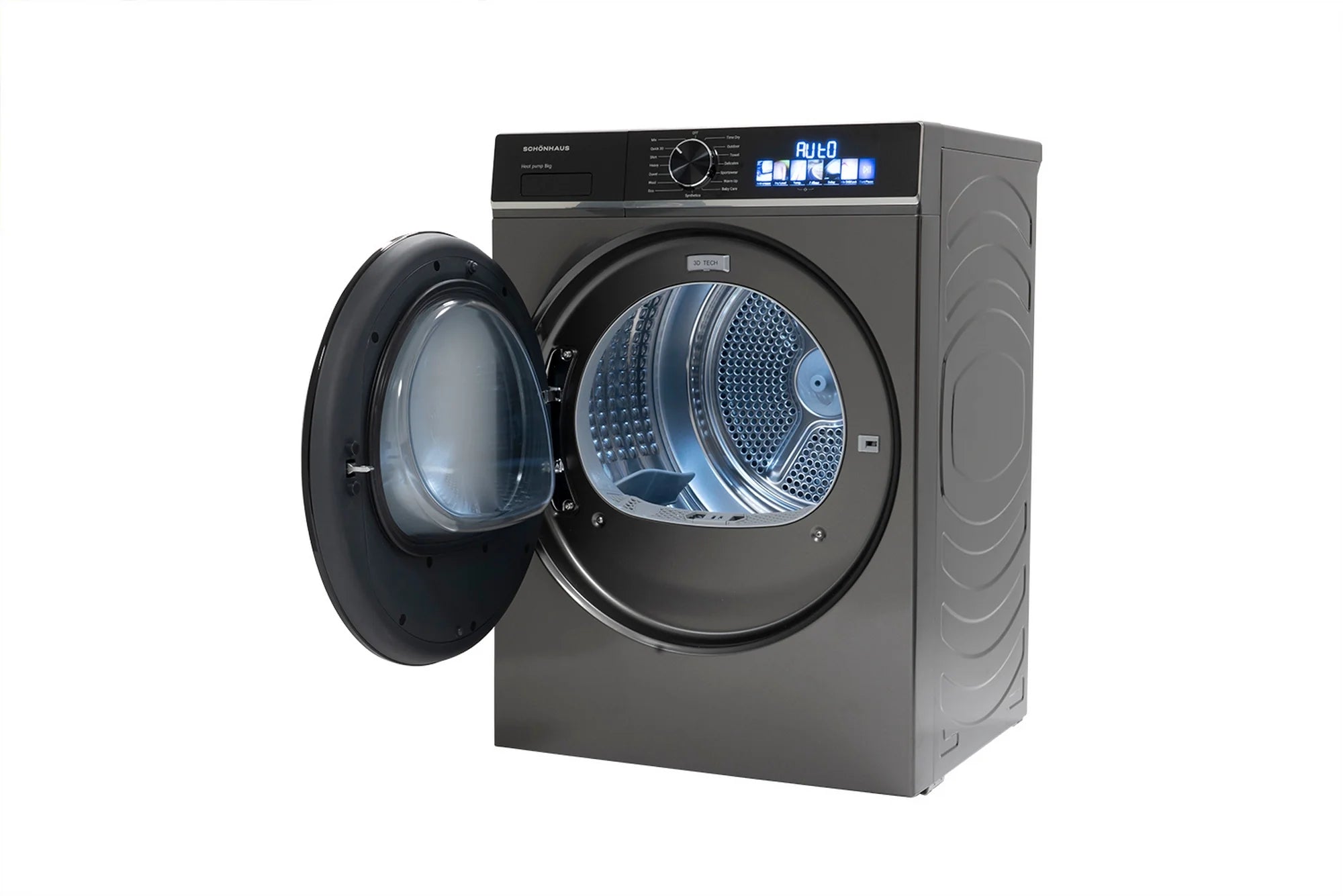 Schonhaus TDSHF018A3G 8kg Heat Pump Tumble Dryer - Graphite