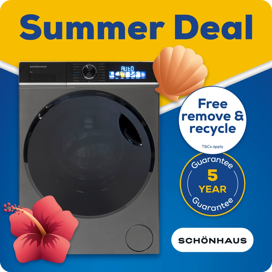 Schonhaus WMSF01914AG 9kg 1400 Spin Washing Machine - Graphite