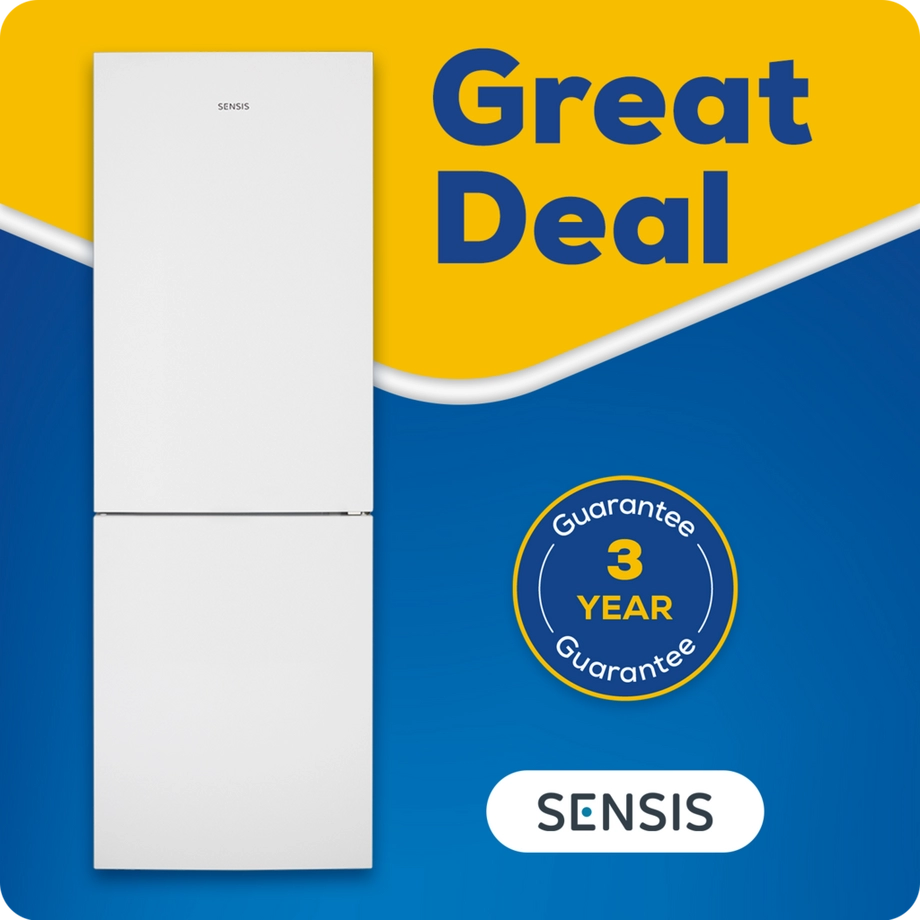 Sensis RFCMF0160EW 59.5cm Fridge Freezer - White