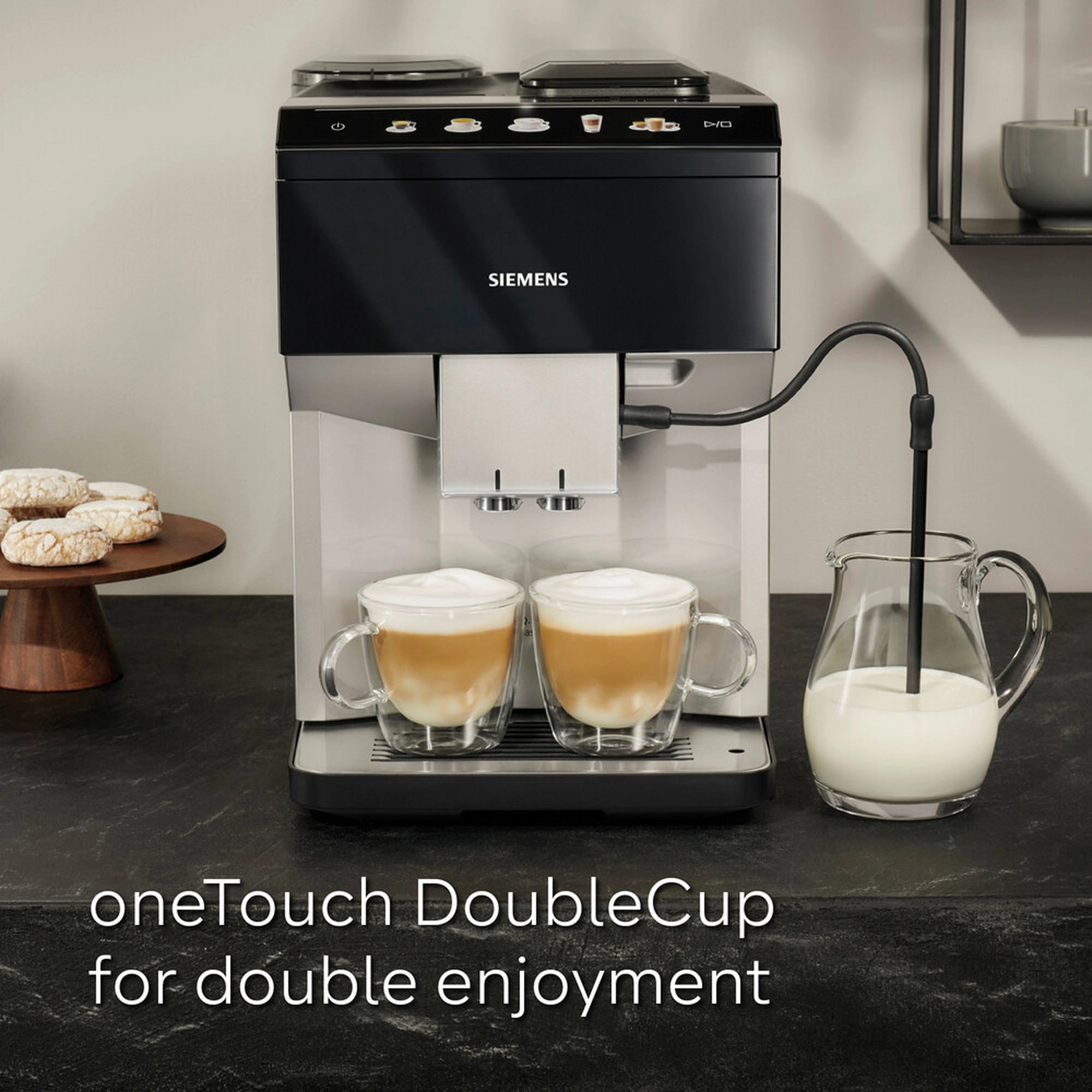 Siemens TP515GB1 Bean to cup coffee machine - Black/Silver