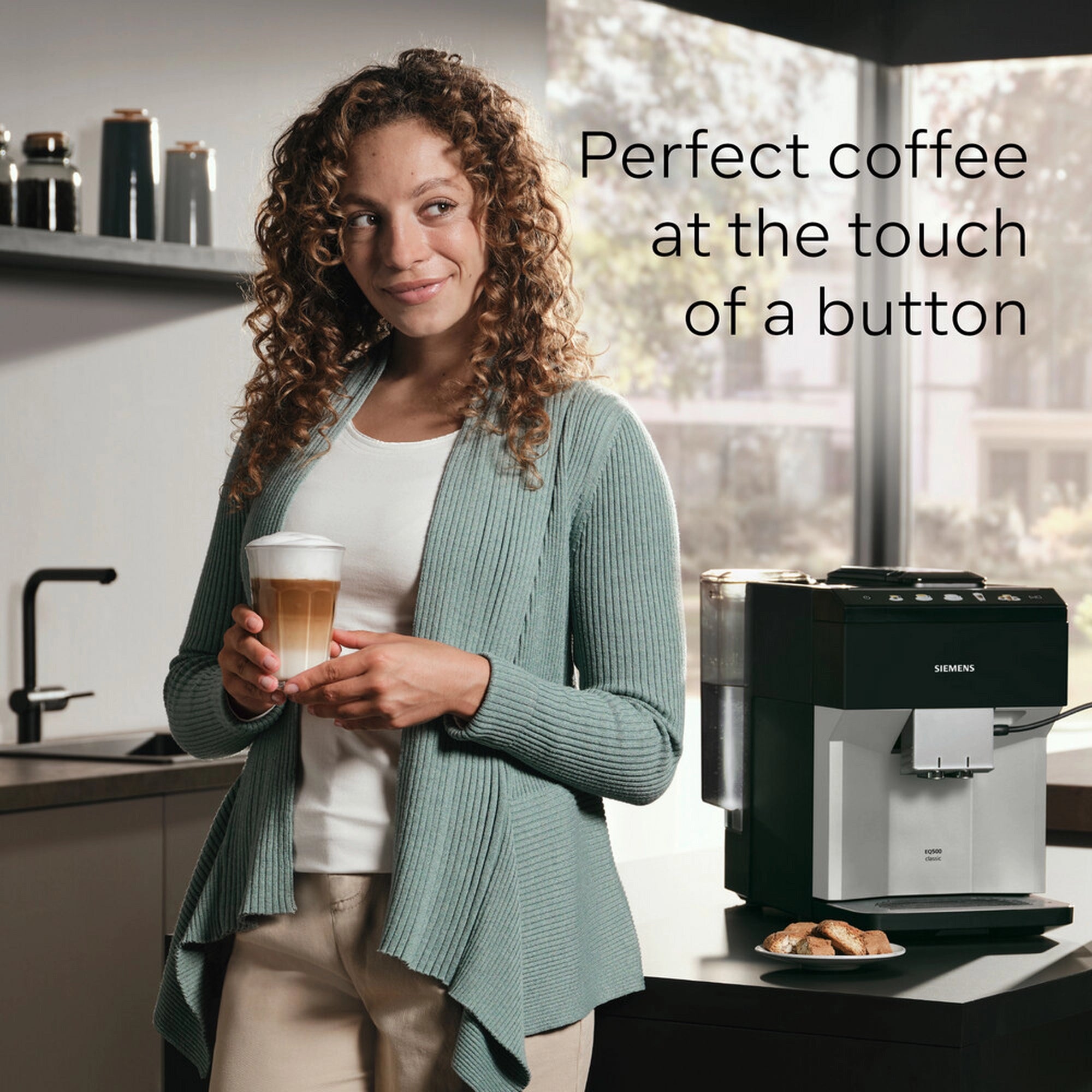 Siemens TP515GB1 Bean to cup coffee machine - Black/Silver